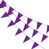Paarse Slingers Verjaardag Versiering Paars Vlaggenlijn Feest Decoratie Vlaggetjes – 10 Meter