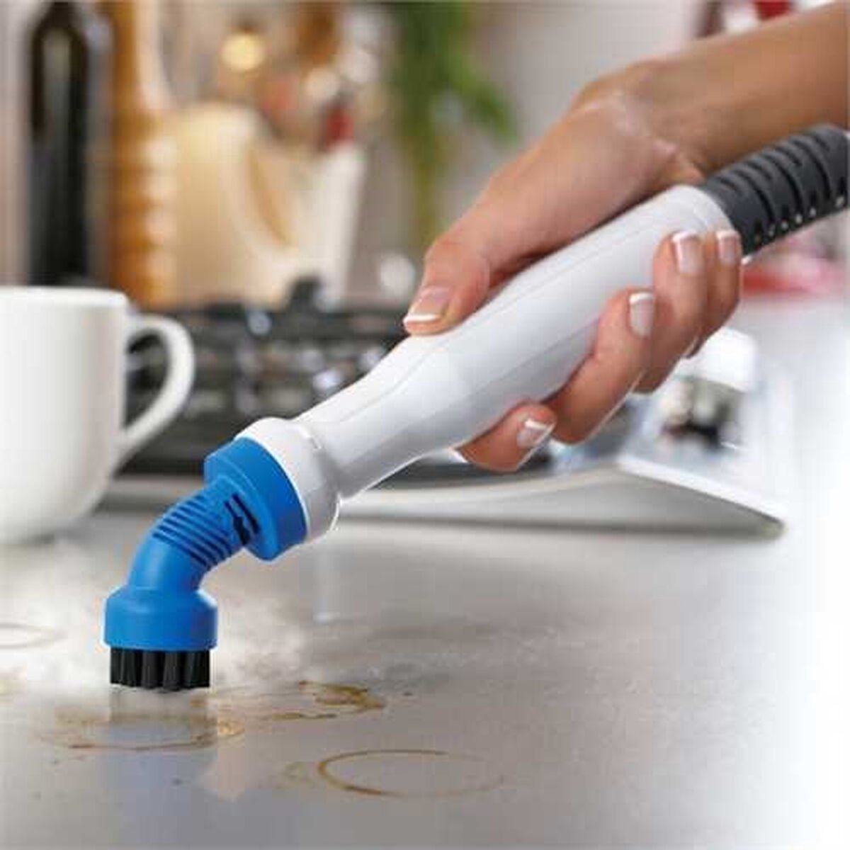 BLACK+DECKER 9IN1 Steam-mop Rechtopstaande stoomreiniger 0.5l 1300W Turkoois, Wit – foto 7