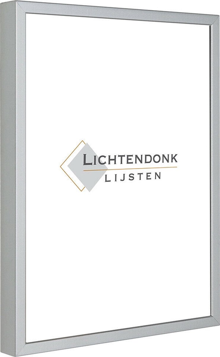 Aluminium Wissellijst 90 x 90 Mat Zilver - UV Werend Ontspiegeld Acrylite - Museum kwaliteit