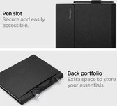 Spigen Hoes Geschikt voor Microsoft Surface Pro X (21/19) Book Case Stand Folio Zwart