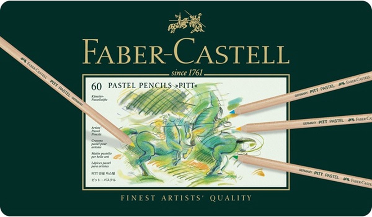 Faber-Castell pastelpotloden - Pitt - blik 60 stuks - FC-112160 — cadeau in Hobby - foto 7