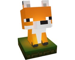 Minecraft Officieel Gelicentieerde Fox Vrijstaande Bureau Lamp, Gamingkamer Decoratie en Merchandise voor Jongens en Meisjes, Nachtlamp Cadeau‑accessoire voor Speelkamer en Slaapkamer – Paladone