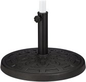 Pied de parasol Relaxdays noir - pied de parasol lourd - 38-50 mm - porte-parasol balcon