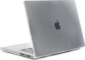 Selencia Glitter Cover Geschikt voor de MacBook Pro 16 inch (2021) / Pro 16 inch (2023) M3 chip - A2485 / A2780 / A2919 - Transparant