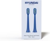 Hyundai Electronics - Brosse à dents électrique Wave - Têtes de brosse dures - bleu - 2 pièces