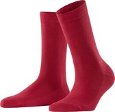 FALKE Family duurzaam katoen sokken dames rood - Maat 39-42