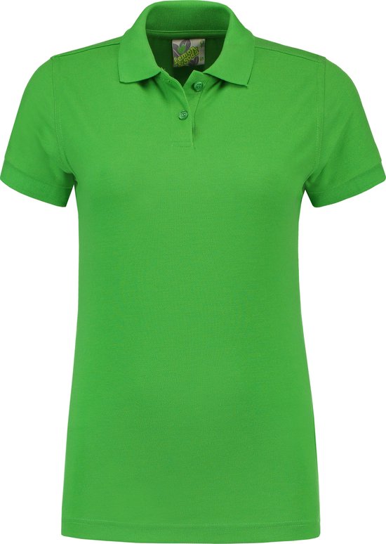 Lemon & Soda polo voor dames in de maat XXL in de kleur lime.