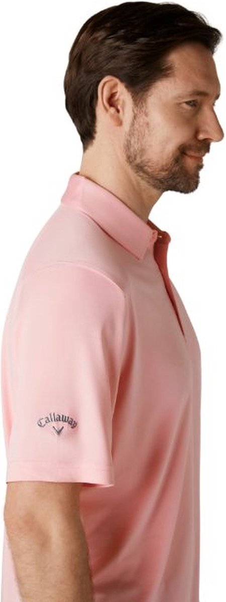 Callaway Heren Golfpolo Cooling Candy Pink van Callaway — afbeelding 5