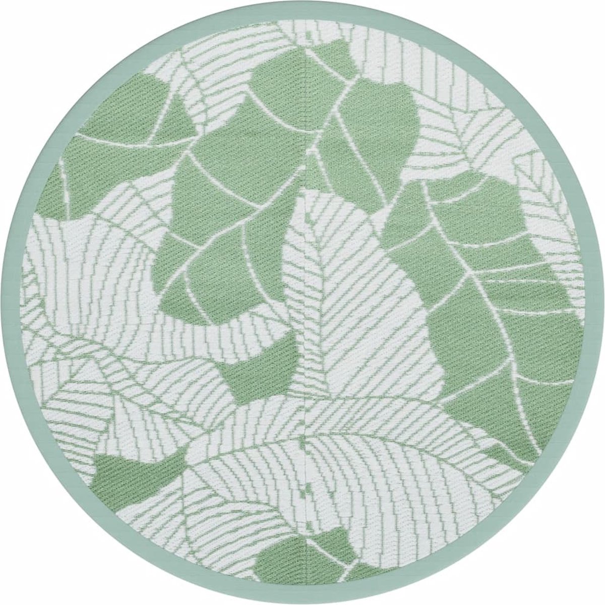 vidaXL - Buitenkleed - ARAKIL - Ø120 - cm - polypropeen - groen