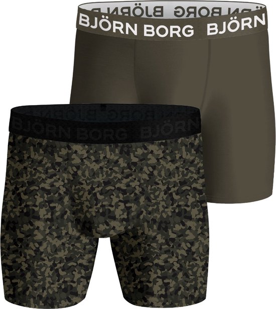 Björn Borg Performance boxers - microfiber heren boxers lange pijpen (2-pack) - multicolor - Maat: