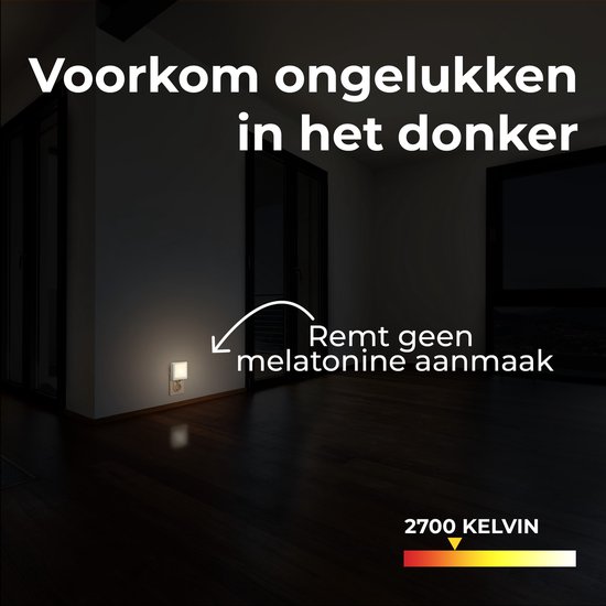 D&N original serie - Dimbare Stopcontact Nachtlampjes voor Kinderen & Volwassenen - Babykamer - Warm Wit - 2 Stuks - Bedlamp - Kinderkamer