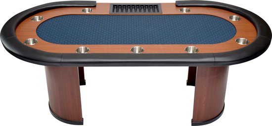 NORTH Nevada Pokertafel Blauw 10 Personen