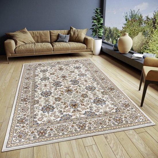 Flycarpets Klassiek Vloerkleed - Saraceni - Crème / Multi - 120x170 cm