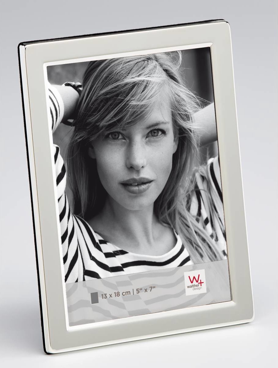 Walther PO520S Lola - Metalen portretlijst - Fotoformat 15x20 cm - Zilver