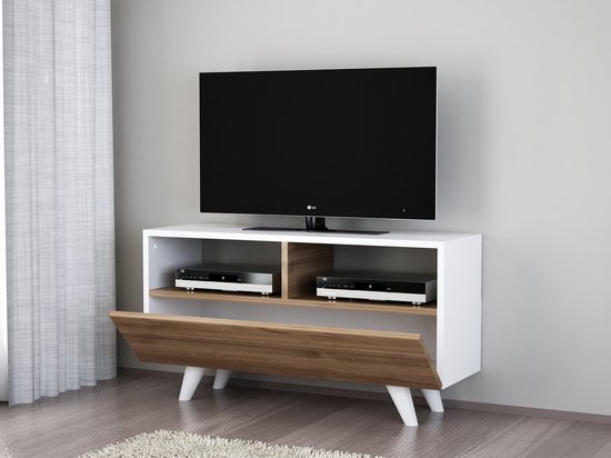 Moderne Eiken Witte Salontafel | 100% Melamine Gecoat | 18mm Dik