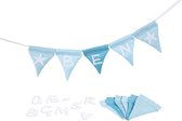 Goki Name bunting, blue, with 10 pennants L= 150 cm