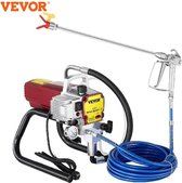 N.lux - Vevor - Hoge Druk Spuitpistool- Muur - Verf Sproeier - Spuitmachine - Professionele Spuitpistool - 2.2 L/Min - Voor Plafond Vloer Muur spuiten - Professioneel - 1800 W - Buiten - Binnen - Airless