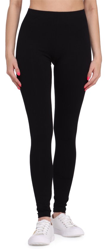 Bellivalini BLV-BLV50-147-LE Dames Leggings - Sport - Vrijetijdsbroek - Lang - Viscose - Sporbroek - Yogabroek - Zwart - M
