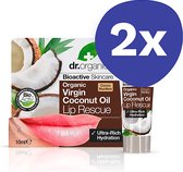 Dr Organic Virgin Kokosnoot Olie Lip Serum (2x 10ml)