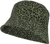 Bucket hat dames - Multi Khaki - Vissershoedje - One Size - Buckethat - Vissershoedje dames - Festivalhoedje - Visserhoedje met print
