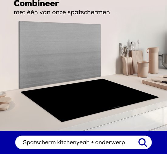 KitchenYeah® Protection plaque induction 76x51.5 cm - Noir - Protege plaque de cuisson - Couvre plaque induction - Protecteur d'induction - Cuisine