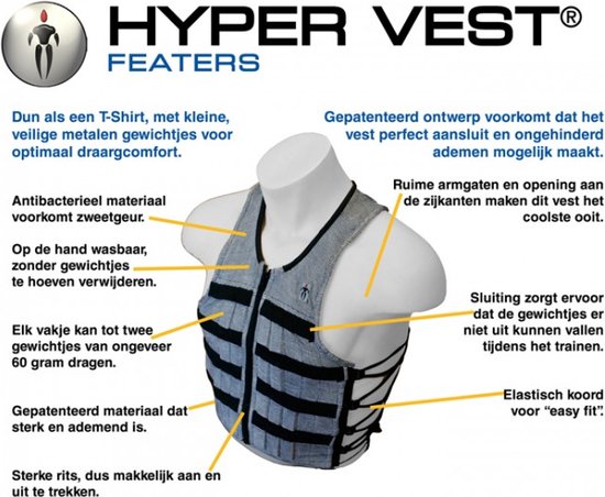 Hyperwear Hyper Vest PRO Gilet lesté réglable unisexe de 4,5 kg pour entraînement de fitness, taille XL, gris Hyperwear Hyper Vest PRO Gilet lesté réglable unisexe de 4,5 kg pour entraînement de fitness, taille XL, gris