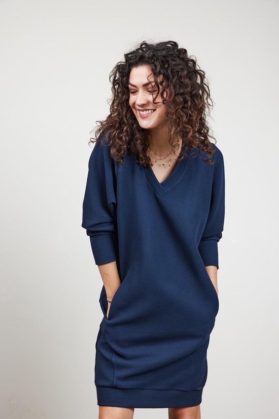 DIDI Dames Sweat dress Chilly in donkerblauw maat 40