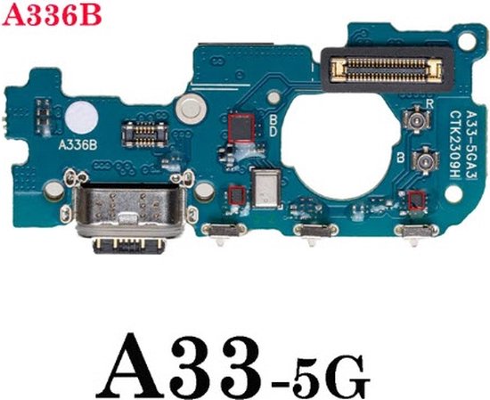 Foto: Samsung galaxy a33 a336 5g oplaad connector met ic snel opladen a336 5g charching dock connector with ic fast charging