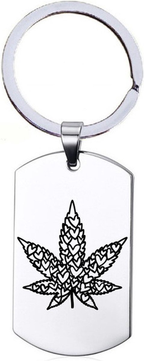 Sleutelhanger RVS - Weed