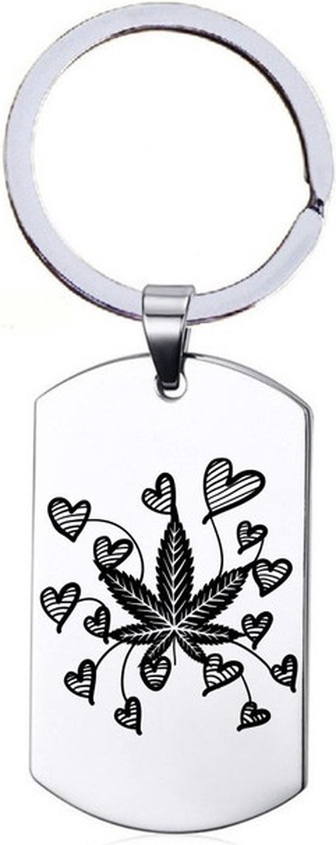 Sleutelhanger RVS - Weed