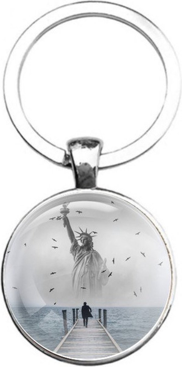 Sleutelhanger Glas - USA