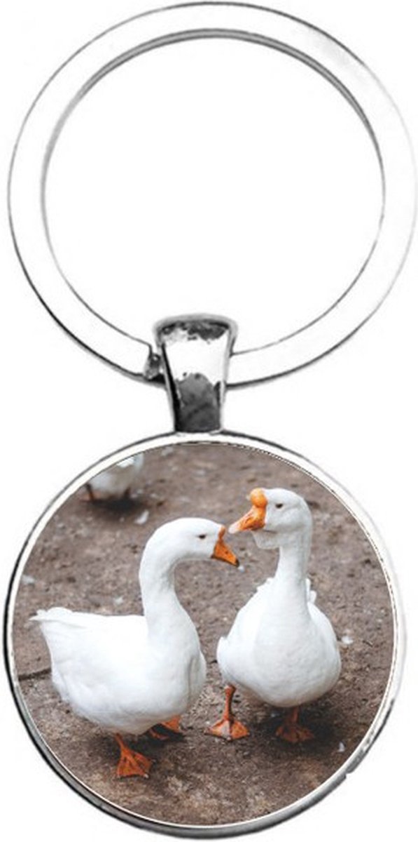 Sleutelhanger Glas - Ganzen