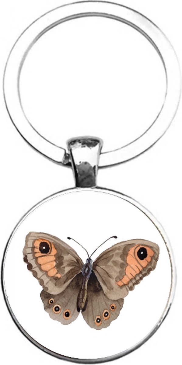 Sleutelhanger Glas - Vlinder