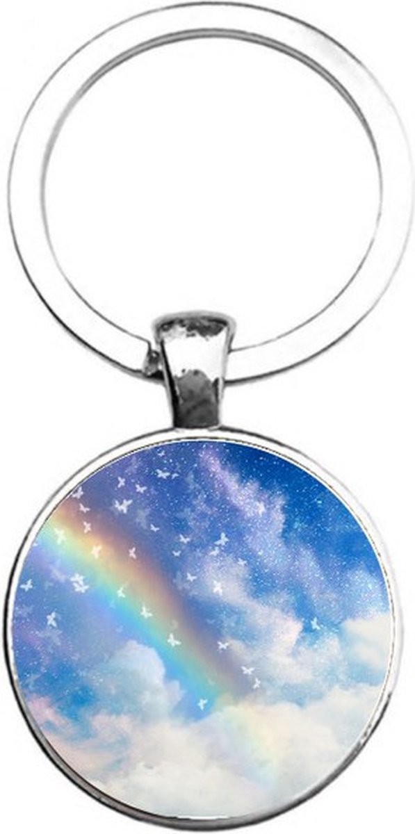 Sleutelhanger Glas - Regenboog