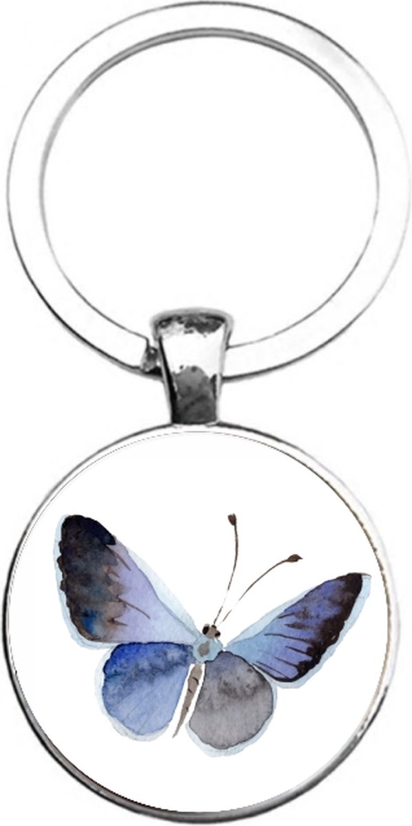 Sleutelhanger Glas - Vlinder