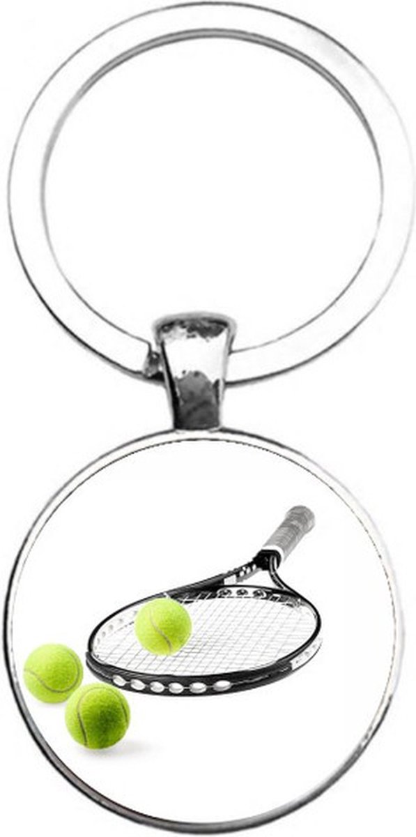 Sleutelhanger Glas - Tennis