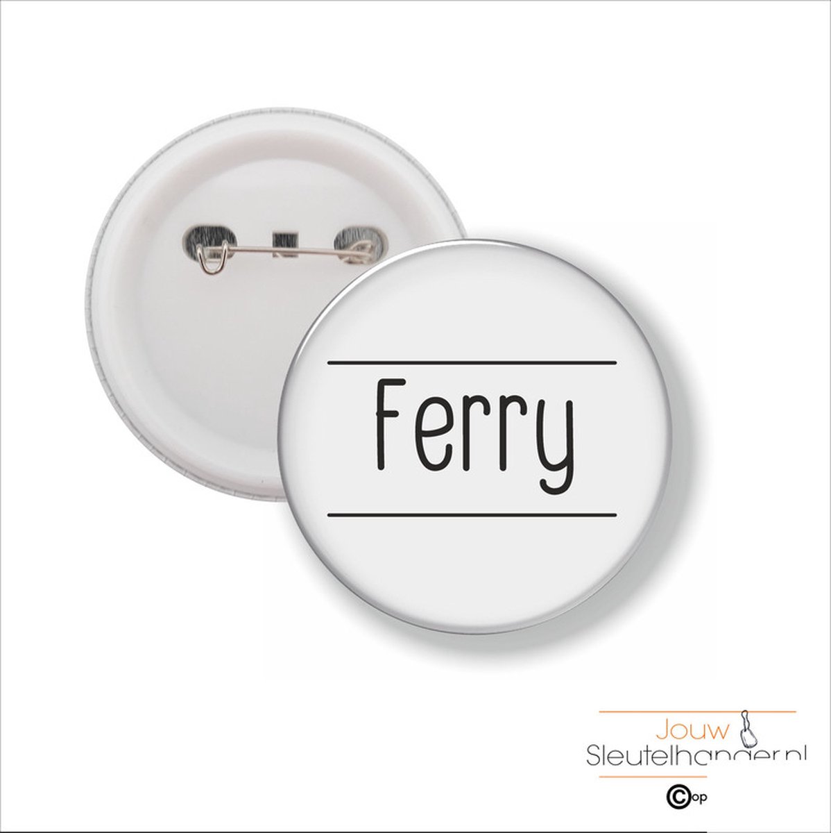 Button Met Speld 58 MM - Ferry
