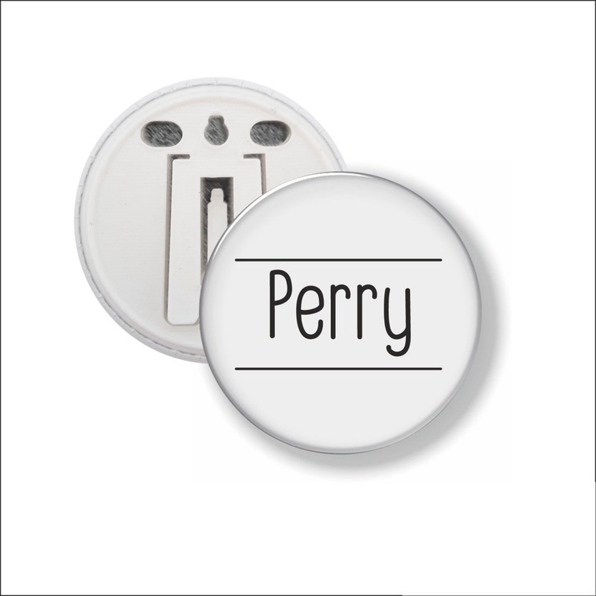 Button Met Clip 58 MM - Perry