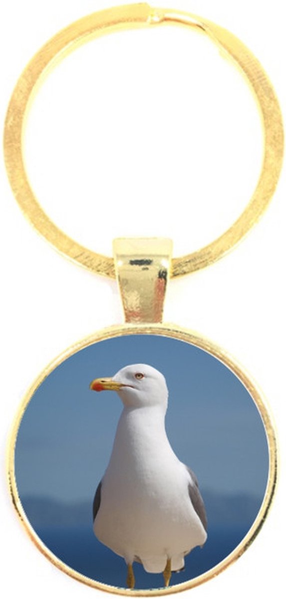 Sleutelhanger Glas - Meeuw