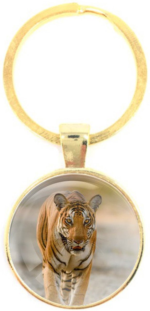Sleutelhanger Glas - Tijger