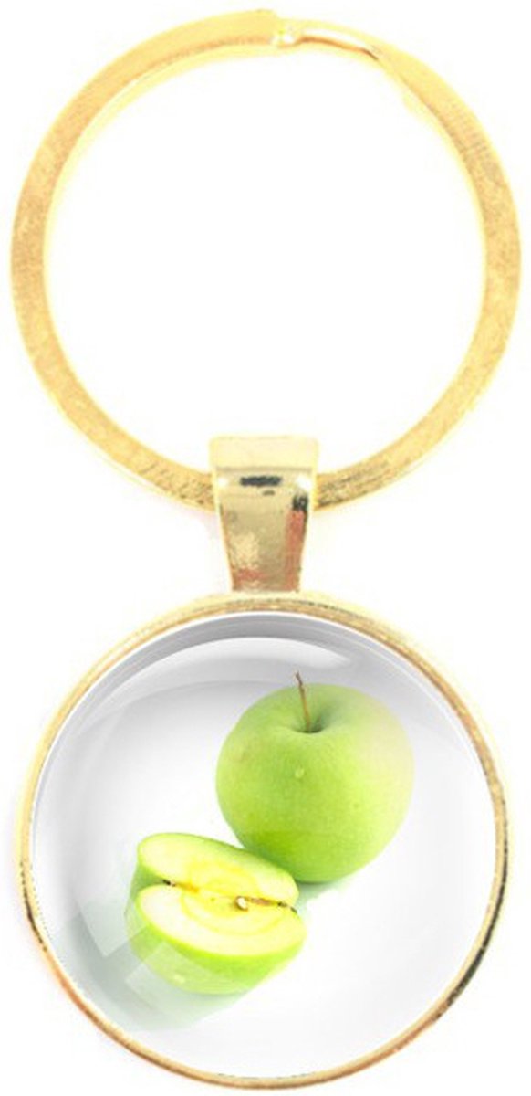 Sleutelhanger Glas - Appel