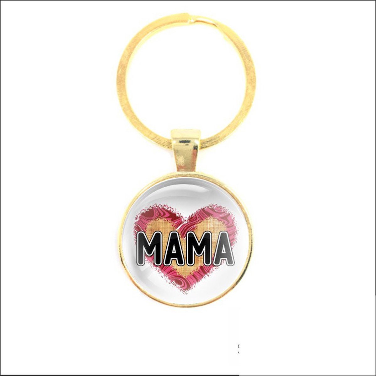 Sleutelhanger Glas - Mama