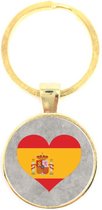 Porte-clés en Glas - Drapeau Espagne