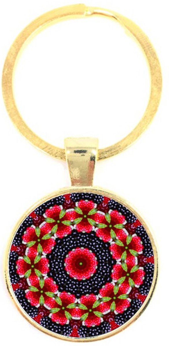 Sleutelhanger Glas - Mandala