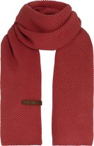 Knit Factory Jazz Gebreide Sjaal Dames & Heren - Rode Wintersjaal - Langwerpige sjaal - Wollen sjaal - Heren sjaal - Dames sjaal - Baked Apple - 200x30 cm