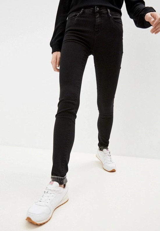 Black Cotton Jeans & Pant