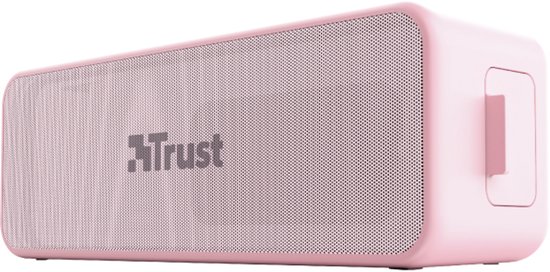 Bluetooth speaker waterdicht IPX7 14 uur accu stereo geluid met microfoon Trust Zowy Max roze