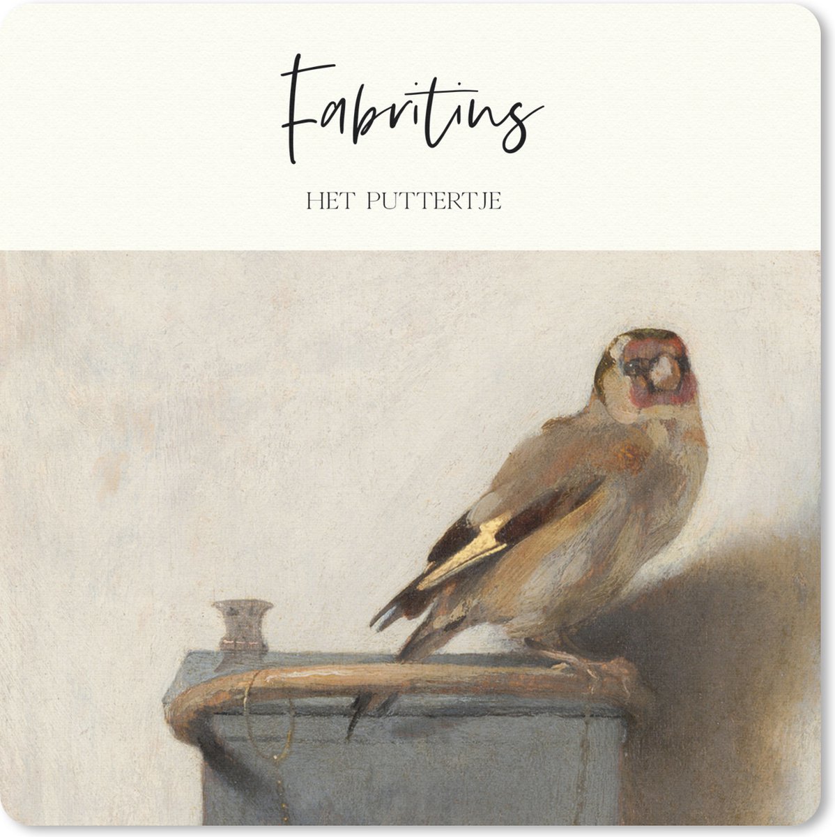 Muismat 30x30 cm - Mousepad Kunst - Het puttertje - Fabritius - Muismatten