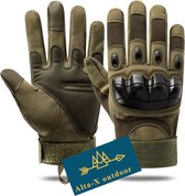 Alta-X - Leger handschoen - Groen - Militaire tactische handschoenen - L - Airsoft - Grip