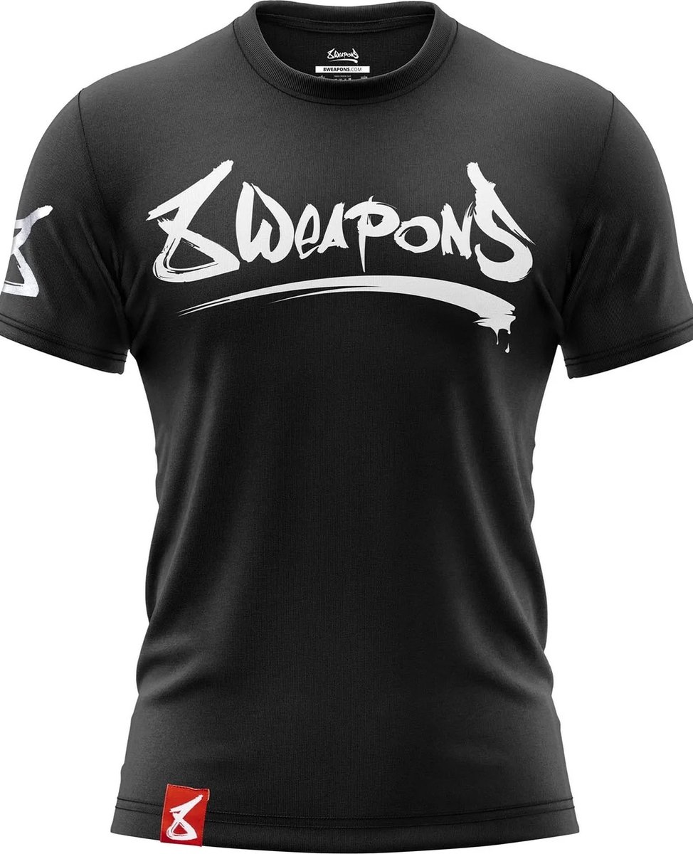 8 WEAPONS Muay Thai T-Shirt Unlimited Zwart maat L